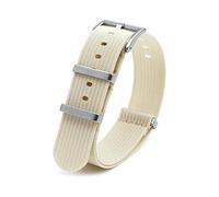 MFUPR Sports Watch Strap 20mm Nylon Watch Strap Men's Women's Watch Replacement Wristband for Watch Accessories(Beige)