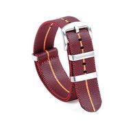 MFUPR Sports Watch Strap Canvas Nylon Watch Strap 20mm 22mm 18mm Watch Replacement Wristband for Men's Nylon Watch Band(Red Orange,20mm)
