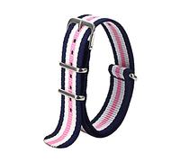 MFUPR Sports Watch Strap Nato Strap 18mm 20mm 22mm Nylon Watch Band Water-proof Watch Strap Casual Watch Wristband(Number 84,18mm)