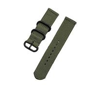 MFUPR Sports Watch Strap Nylon Braided Strap Casual Watch Wristband 18/24/20/20 mm Watch Band Watch Replacement Belt(Green,22mm)