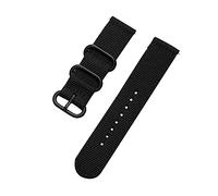 MFUPR Sports Watch Strap Nylon Braided Strap Casual Watch Wristband 18/24/20/20 mm Watch Band Watch Replacement Belt(Black,20mm)