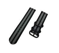 MFUPR Sports Watch Strap Nylon Braided Strap Casual Watch Wristband 18/24/20/20 mm Watch Band Watch Replacement Belt(Black Gray,22mm)