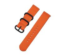 MFUPR Sports Watch Strap Nylon Braided Strap Casual Watch Wristband 18/24/20/20 mm Watch Band Watch Replacement Belt(Orange,18mm)