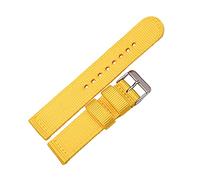 MFUPR Sports Watch Strap Nylon Nato Watch Band Canvas Strap 18 20 22 24mm Women Men Replacement Band Watch Accessories(Yellow,18mm)