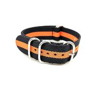 MFUPR Sports Watch Strap Nylon Watch Strap 18mm 20mm 22mm 24mm Sports Water-proof Watch Strap 5 Rings Buckle Watch Band(Colorful 5,24mm)