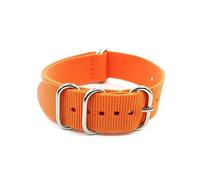 MFUPR Sports Watch Strap Nylon Watch Strap 18mm 20mm 22mm 24mm Sports Water-proof Watch Strap 5 Rings Buckle Watch Band(Orange,20mm)