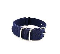MFUPR Sports Watch Strap Nylon Watch Strap 18mm 20mm 22mm 24mm Sports Water-proof Watch Strap 5 Rings Buckle Watch Band(Blue,22mm)