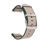 MFUPR Sports Watch Strap Nylon Watch Strap Rainbow Canvas Watch Band Watch Replacement Wristband 20mm 22mm Watch Accessories(Khaki Army Green,22mm)