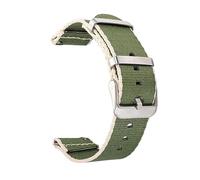 MFUPR Sports Watch Strap Nylon Watch Strap Rainbow Canvas Watch Band Watch Replacement Wristband 20mm 22mm Watch Accessories(Army Green Khaki,22mm)