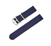MFUPR Sports Watch Strap Woven Nylon Watch Strap 20mm 22mm 24mm Water-proof Watch Strap Watch Replacement Wristband(Dark Blue S,20mm)