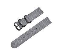 MFUPR Sports Watch Strap Woven Nylon Watch Strap 20mm 22mm 24mm Water-proof Watch Strap Watch Replacement Wristband(Grey B,22mm)