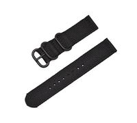 MFUPR Sports Watch Strap Woven Nylon Watch Strap 20mm 22mm 24mm Water-proof Watch Strap Watch Replacement Wristband(Black B,22mm)