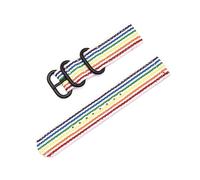 MFUPR Sports Watch Strap Woven Nylon Watch Strap 20mm 22mm 24mm Water-proof Watch Strap Watch Replacement Wristband(Colorful B,20mm)