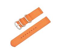 MFUPR Sports Watch Strap Woven Nylon Watch Strap 20mm 22mm 24mm Water-proof Watch Strap Watch Replacement Wristband(Orange S,22mm)