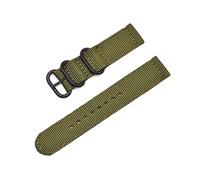 MFUPR Sports Watch Strap Woven Nylon Watch Strap 20mm 22mm 24mm Water-proof Watch Strap Watch Replacement Wristband(Army Green B,24mm)