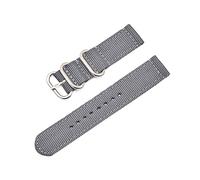 MFUPR Sports Watch Strap Woven Nylon Watch Strap 20mm 22mm 24mm Water-proof Watch Strap Watch Replacement Wristband(Grey S,20mm)