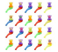 MFUSUL Juego de 20 pelotas flotantes, silbato de pompas de jabón, juego de soplas, entrenador de respiración, regalo de fiesta para cumpleaños infantiles, productos infantiles clásicos nostálgicos