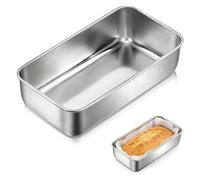 MFUSUL Molde grande de acero inoxidable para pan, rectangular, para tartas, pan y tostadas, para pan y pan, saludable y no tóxico, apto para lavavajillas