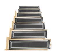 MFWHEFJ Alfombra Escalera Alfombra Antideslizante for escalones de Interior con Adhesivo Reutilizable, de Seguridad, for Proteger la Alfombra.(Dark Grey,10PCS)