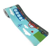MFWHEFJ Cenefa Adhesiva Papel pintado de tráfico fronteras niños niñas habitaciones decoración pared pegatinas autobús coche pegatina muebles del hogar