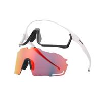 MFWHEFJ Gafas Ciclismo 1 Glasses With 2 Modes Photochromic Cycling Eyewear Lens Bike Mountain Bicycle Goggle Sport Fishing Running Sunglasses(2 Lens Color 11)