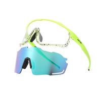 MFWHEFJ Gafas Ciclismo 1 Glasses With 2 Modes Photochromic Cycling Eyewear Lens Bike Mountain Bicycle Goggle Sport Fishing Running Sunglasses(2 Lens Color 5)