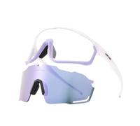 MFWHEFJ Gafas Ciclismo 1 Glasses With 2 Modes Photochromic Cycling Eyewear Lens Bike Mountain Bicycle Goggle Sport Fishing Running Sunglasses(2 Lens Color 9)