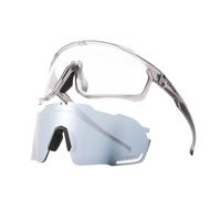 MFWHEFJ Gafas Ciclismo 1 Glasses With 2 Modes Photochromic Cycling Eyewear Lens Bike Mountain Bicycle Goggle Sport Fishing Running Sunglasses(2 Lens Color 7)
