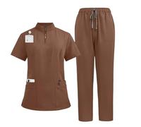 MFWHEFJ Uniforme Enfermera Bata de Laboratorio, Pantalones, Conjunto Uniforme médico quirúrgico, Ropa Trabajo Hospital, Traje for Mascotas, Enfermera(Color 8,XXL)