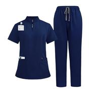 MFWHEFJ Uniforme Enfermera Bata de Laboratorio, Pantalones, Conjunto Uniforme médico quirúrgico, Ropa Trabajo Hospital, Traje for Mascotas, Enfermera(Color 9,XL)