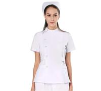 MFWHEFJ Uniforme Enfermera Conjunto de Uniformes médicos Tradicionales for Enfermera, Ropa Trabajo Dental for Hombres y Mujeres, Traje Exfoliante médico Popelina(Color 6,M)