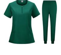MFWHEFJ Uniforme Enfermera Uniforme médico elástico, Conjunto de exfoliación quirúrgica Hospital, Tops, Pantalones, Ropa Trabajo enfermería, médicos(Color 5,M)