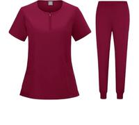 MFWHEFJ Uniforme Enfermera Uniforme médico elástico, Conjunto de exfoliación quirúrgica Hospital, Tops, Pantalones, Ropa Trabajo enfermería, médicos(Color 11,XL)