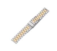 MFXFKOKGAX Correa De Acero Inoxidable Compatible For Samsung Galaxy 6/5 Pro/7/FE/4/Classic. Compatible For Amazfit GTS-GTR-4-3-2-2e-mini(Silver Gold 12,20mm watch band)