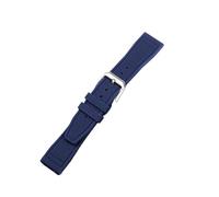 MFXFKOKGAX Correa De Caucho Compatible For El Reloj Piloto For IWC. Silicona Compatible For Principito Portugal PORTOFINO(Dark Blue,22mm)