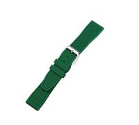MFXFKOKGAX Correa De Caucho Compatible For El Reloj Piloto For IWC. Silicona Compatible For Principito Portugal PORTOFINO(Green,20mm)