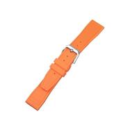 MFXFKOKGAX Correa De Caucho Compatible For El Reloj Piloto For IWC. Silicona Compatible For Principito Portugal PORTOFINO(Orange,21mm)