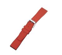MFXFKOKGAX Correa De Caucho Compatible For El Reloj Piloto For IWC. Silicona Compatible For Principito Portugal PORTOFINO(Red,22mm)