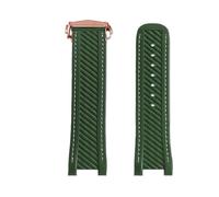 MFXFKOKGAX Correa De Reloj Silicona Y Caucho Compatible For Omega Seamaster 300 AT150. Compatible For Rolex Black Green Water Ghost. Hebilla Plegable(Green rose)