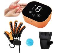 MFYDPP Guantes De Robot De Rehabilitación, órtesis De Dedo, Equipo De Tren De Rehabilitación De Funciones De Dedos Y Manos, Equipo De Ejercicio De Rehabilitación(Size:M,Color:Mano Izquierda)