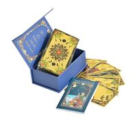 MFYOUPK Cartas de Tarot | 80 Piezas Juego De Mesa para Niñas,Juego de Mesa con Instrucciones para Viajes Diarios Hombres Mujeres Niños Niñas | para Uso Diario Y Viajes para Todos
