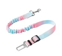 MFYOUPK Cinturón de seguridad de coche para perro, cinturón de seguridad extraíble de nailon para perro, arnés de chaleco de nailon con hebilla retráctil elástico amortiguador suministros para