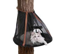 MFYOUPK Hamaca para gatos - Hamaca plegable transpirable para dormir, cama para gatos antimordeduras, para árbol de animales pequeños, camping, viajes, descanso, patio, jardín