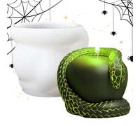MFYOUPK Moldes De Resina Para Halloween,Molde de Silicona para Velas de Aromaterapia | Molde Manual de Desmolde Fácil para Resina Epoxi Yeso Decorativos Proyectos Temáticos Halloween