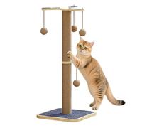 MFYOUPK Poste Rascador para Gatos - Postes Altos de Rascado para Gatos de Interior,Protector De Muebles Árbol para Mascotas Juguetes Interactivos Estimulantes