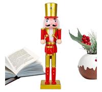 MFYOUPK Soldado De Cascanueces De Madera Navideño,Figuras De Soldados Cascanueces De Madera | Estatuto Decorativo para Mesa Chimenea Ventana Encimera Cocina