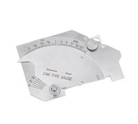 MG - 8 Bridge Cam Welding Gauge | Measure Fillet Weld Throat/Undercut Depth/Joint Misalignment | Welded Surfaces Inspection Tool | Stainless Steel, 0-60 Degree, 50mm Range