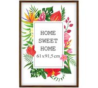 MG Design Marco 20x2561x91,5 cm - color Marrón, de madera, con cristal acrílico - para colgar vertical u horizontalmente, sin fondo, para fotos, pósters, puzzles