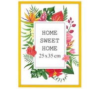 MG Design Marco 50 x 70 cm - color Natural, de madera, con cristal acrílico - para colgar vertical u horizontalmente, sin fondo, para fotos, pósters, puzzles