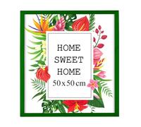 MG Design Marco 45 x 60 cm - color Rojo, de madera, con cristal acrílico - para colgar vertical u horizontalmente, sin fondo, para fotos, pósters, puzzles